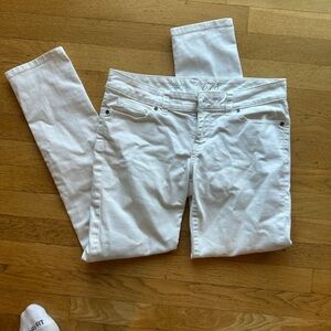 The Limited Women's White Skinny Jeans